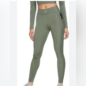 NWOT Nike AEROADAPT Olive Green Leggings